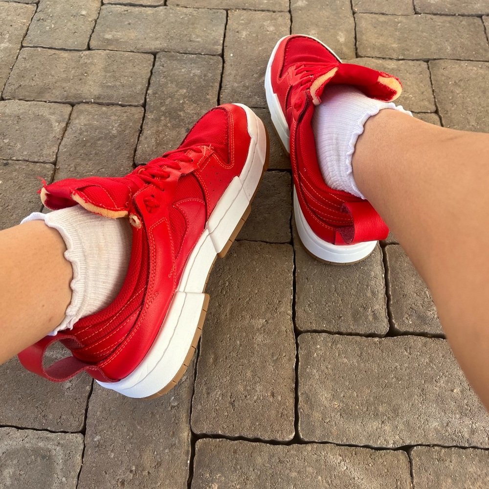 nike dunk low disrupt 'red gum